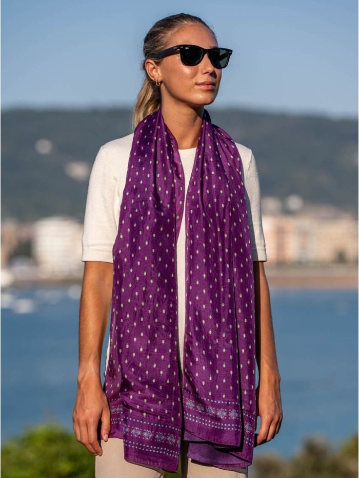 Foulard double en soie ASK75CD