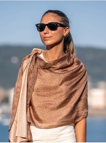Foulard double en soie ASK75CD