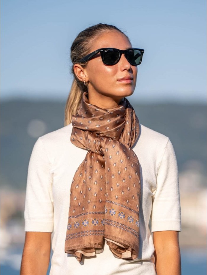 Double silk foulard ASK75CD