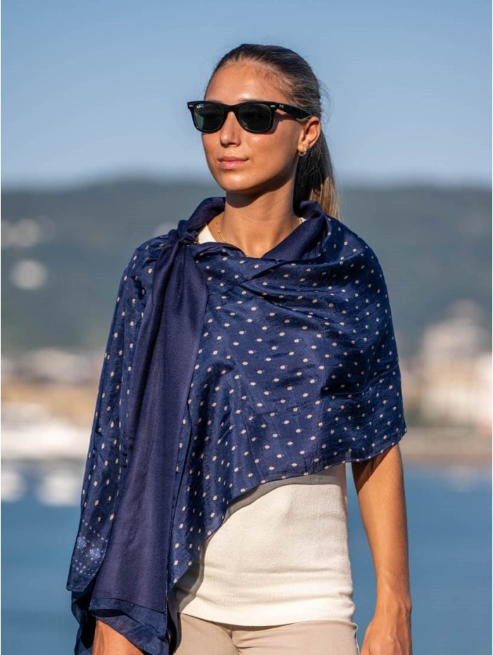 Foulard double en soie ASK75CD