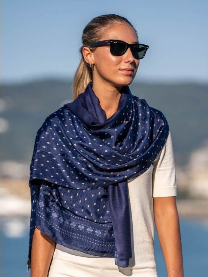 Foulard double en soie ASK75CD