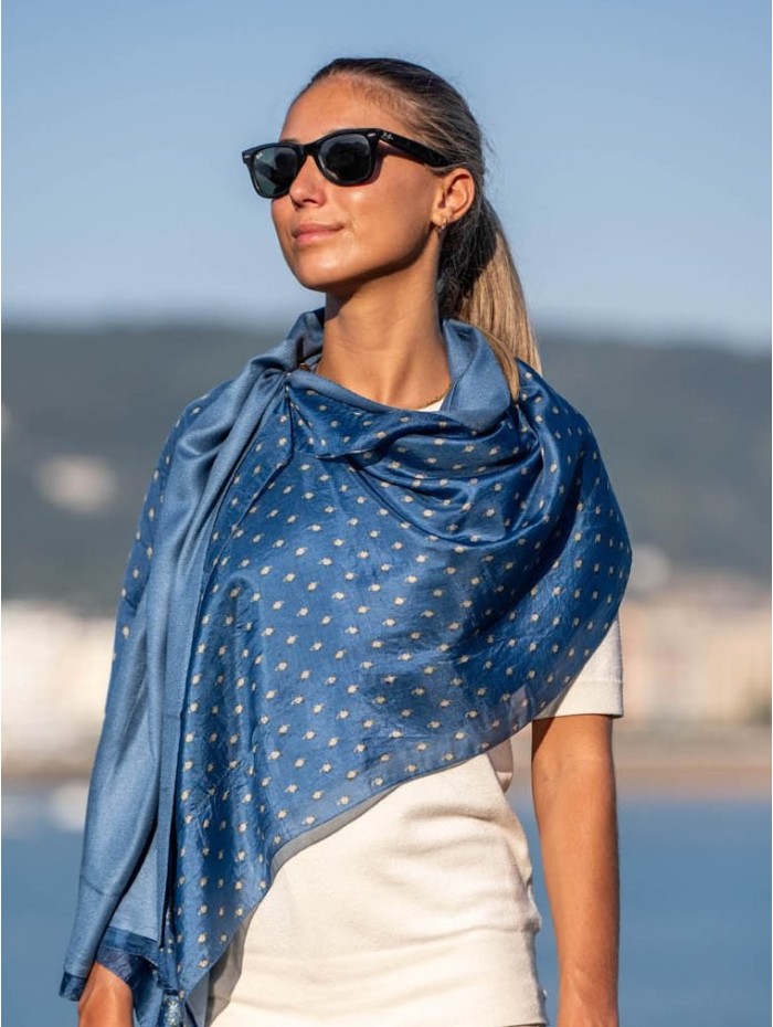 Foulard double en soie ASK75CD