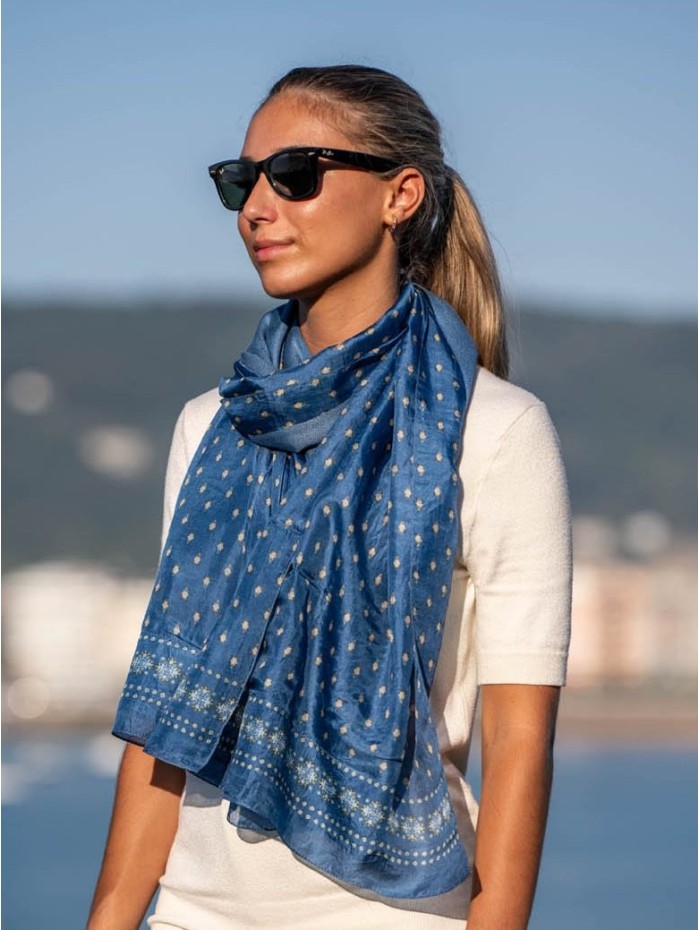 Foulard double en soie ASK75CD