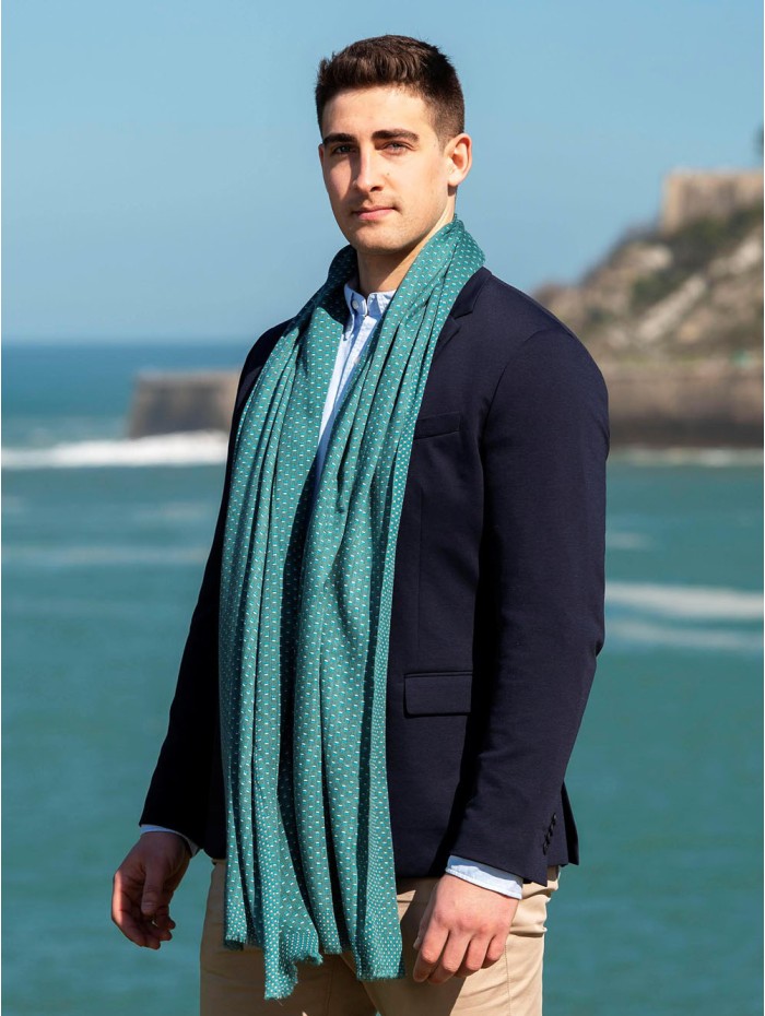 Wool and silk scarf ASW17F