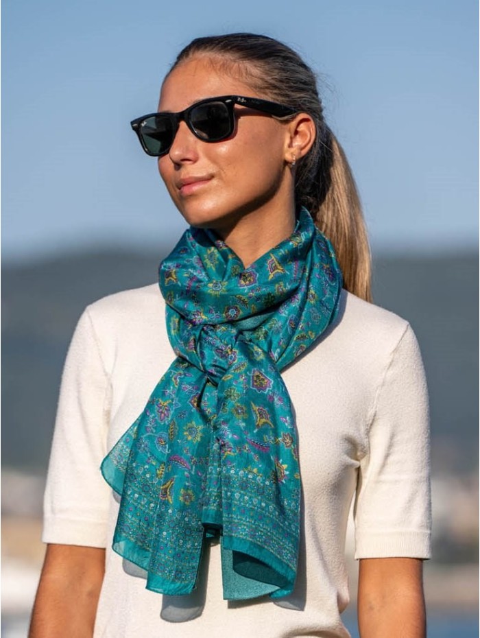 Foulard double en soie ASK76CD