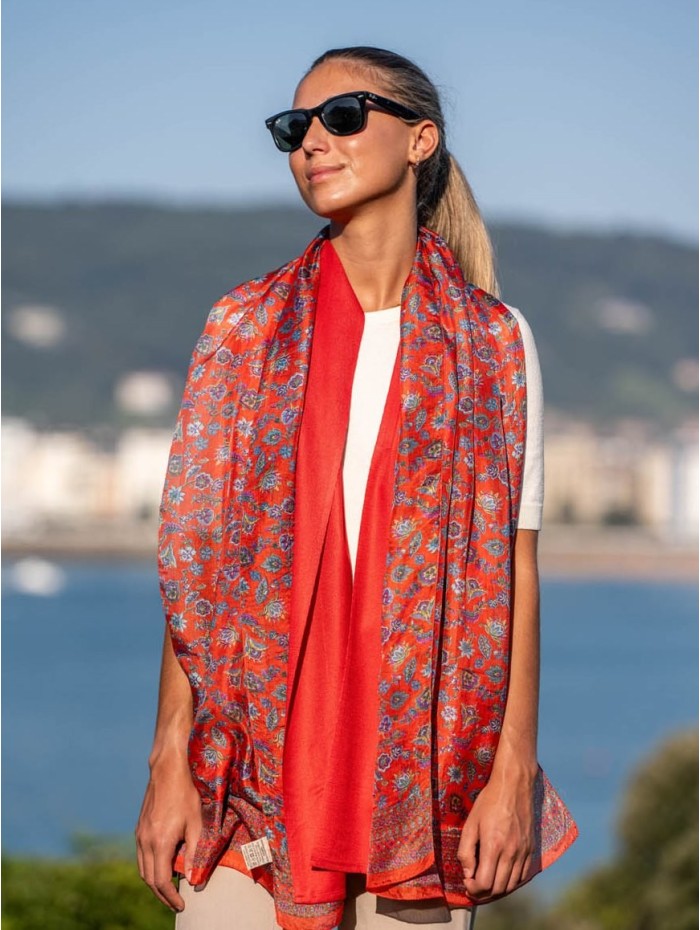 Double silk foulard ASK76CD