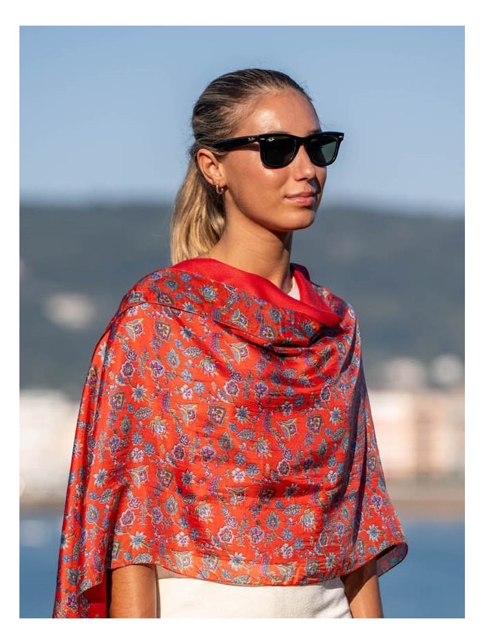 Foulard double en soie ASK76CD