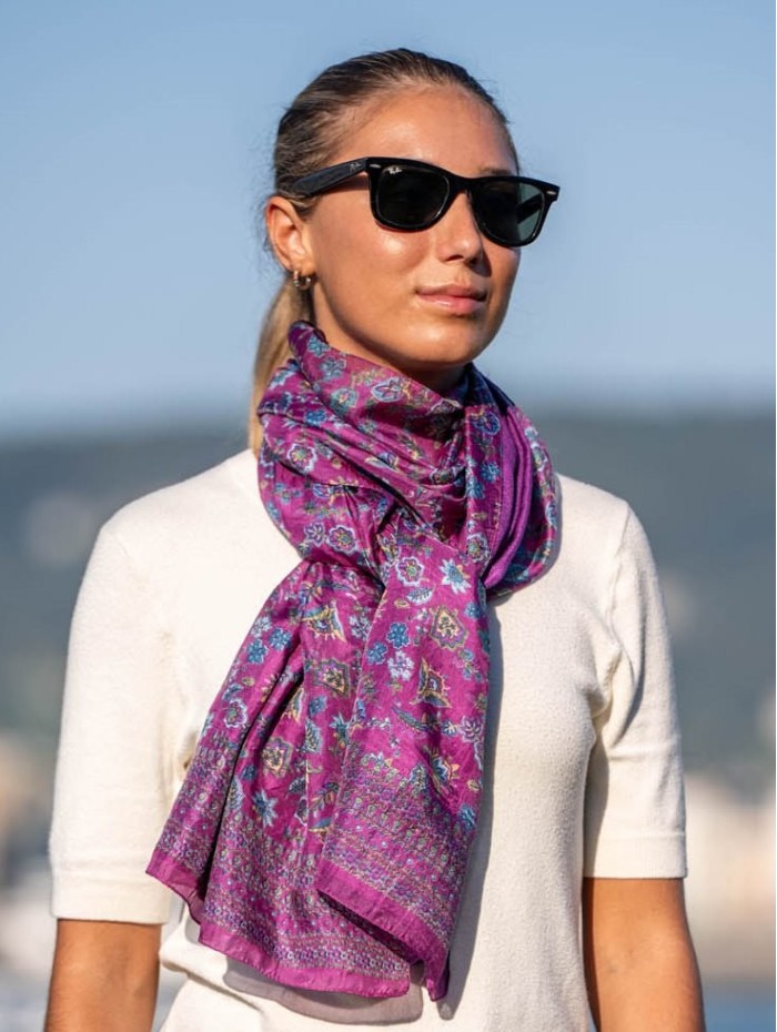 Double silk foulard ASK76CD