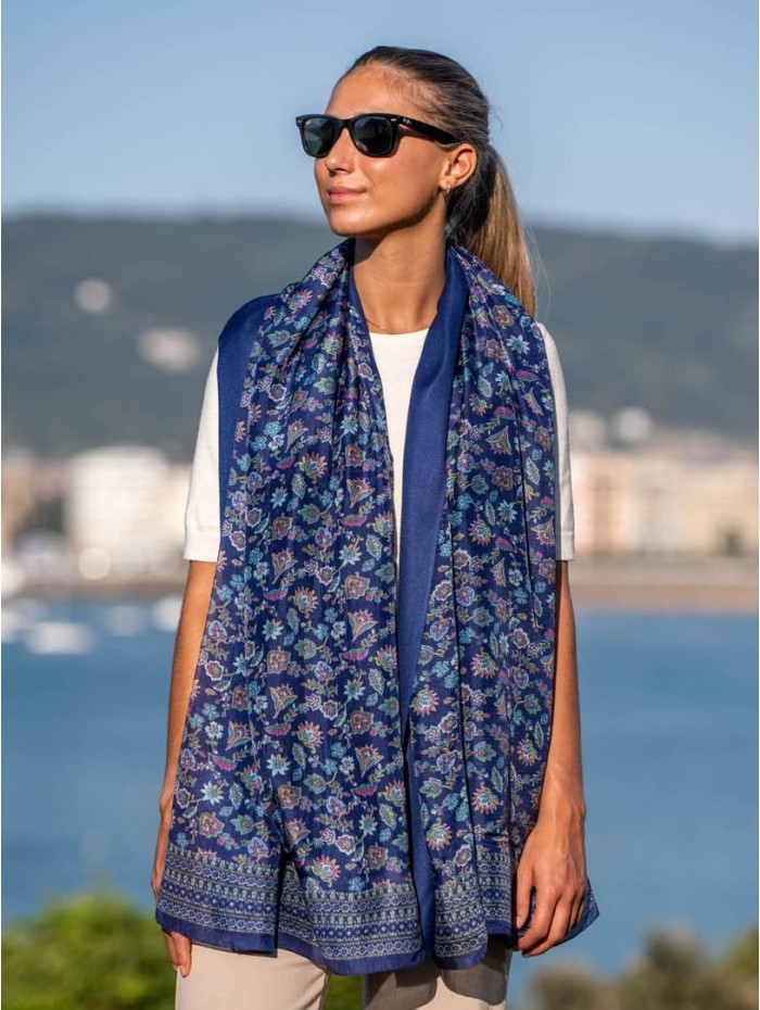 Foulard double en soie ASK76CD