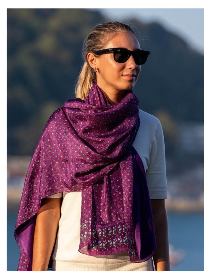 Double silk foulard ASK79CD