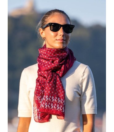 Foulard double en soie ASK79CD