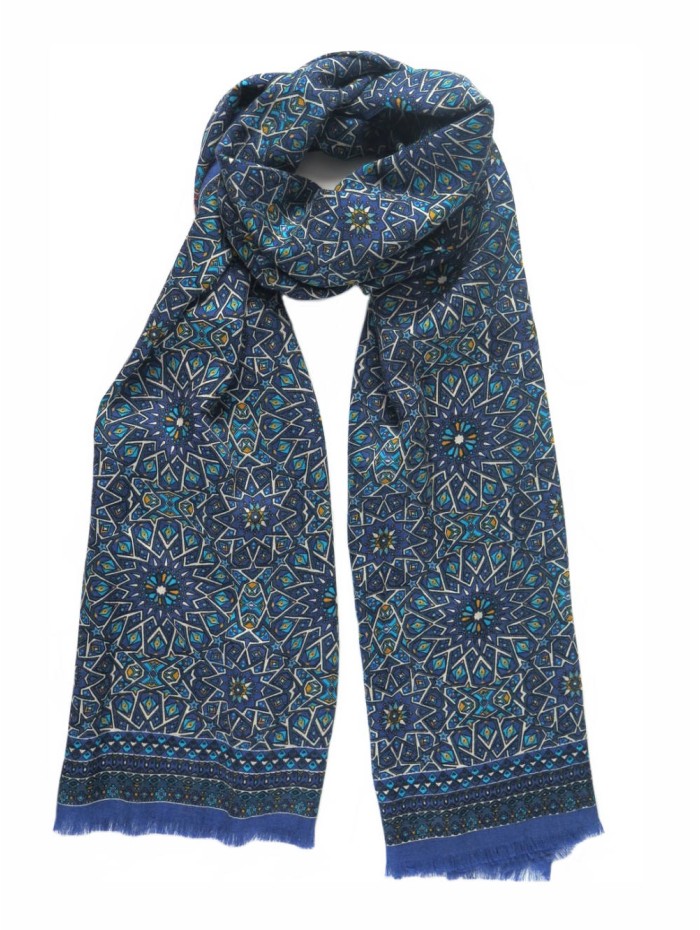Wool and silk scarf ASW16F