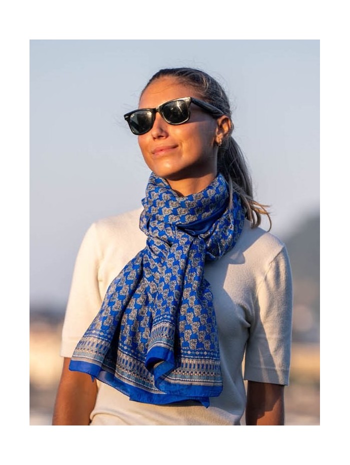Foulard double en soie ASK130CDB