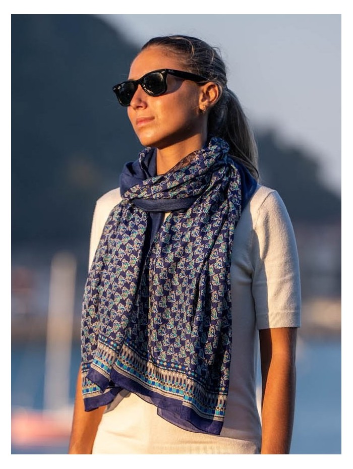 Foulard double en soie ASK130CDB