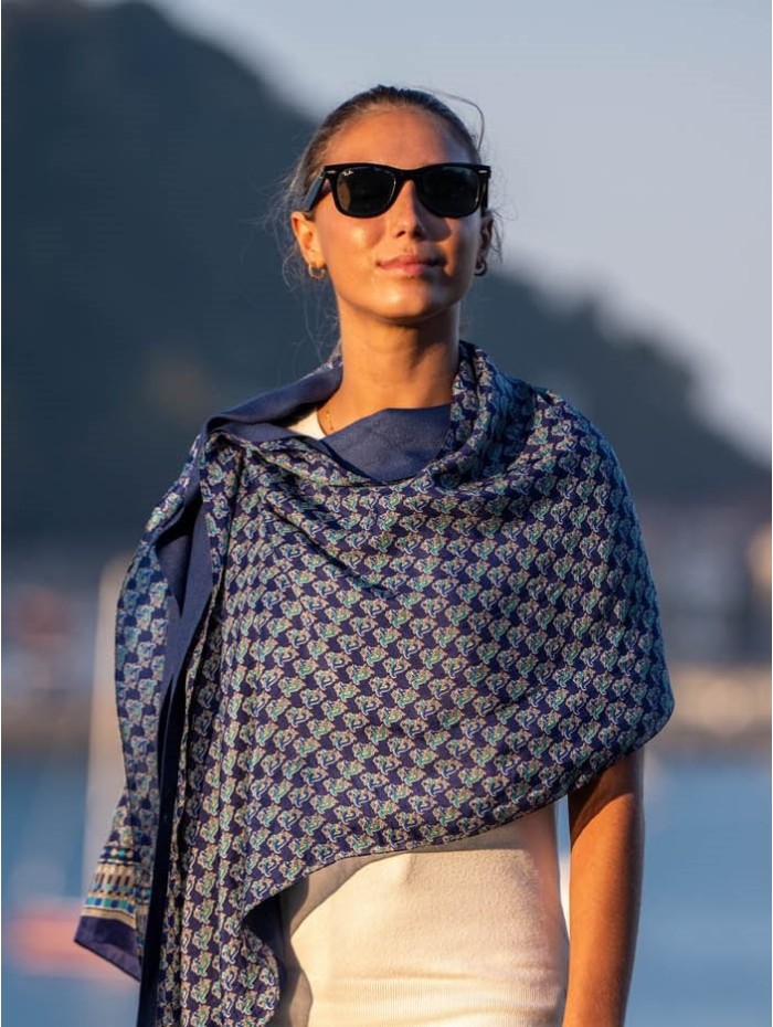 Foulard double en soie ASK130CDB