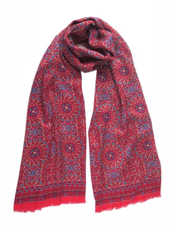 Wool and silk scarf ASW16F