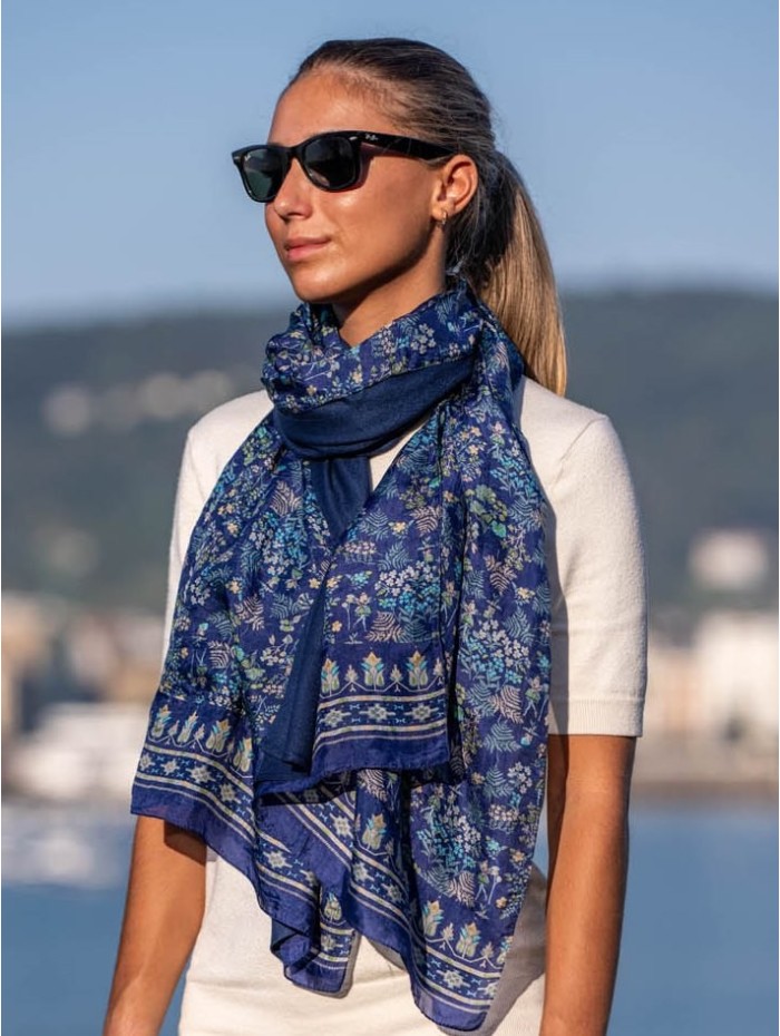 Foulard double en soie ASK131CD