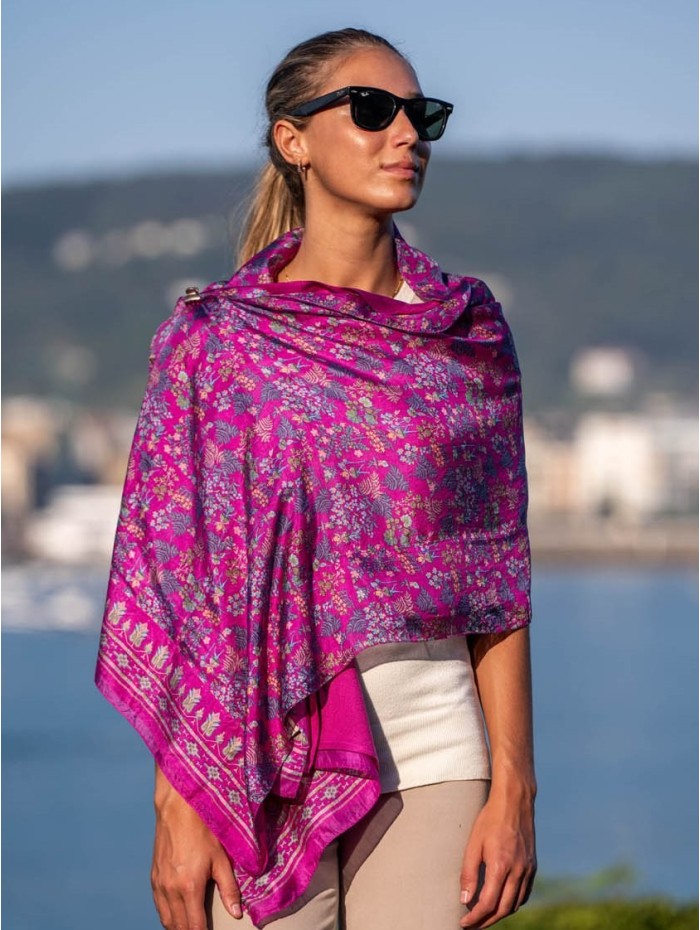 Foulard double en soie ASK131CD
