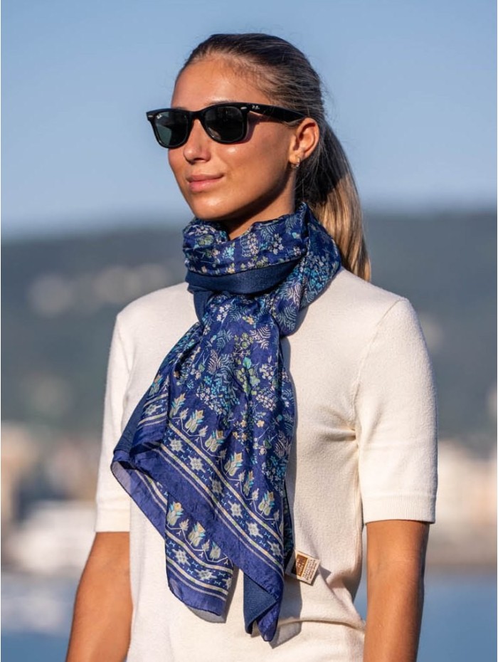 Foulard double en soie ASK131CD