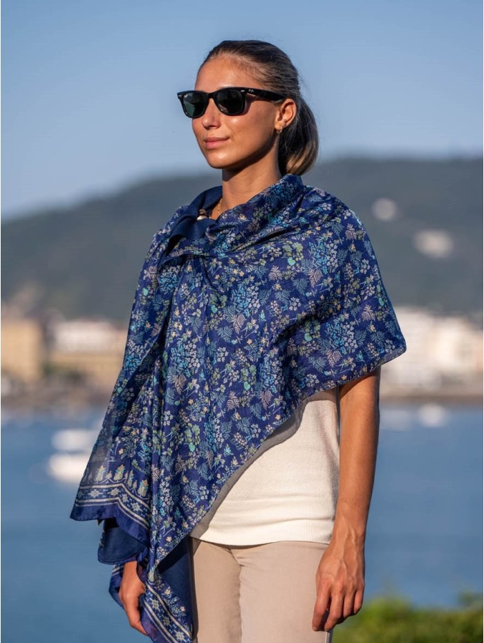 Foulard double en soie ASK131CD