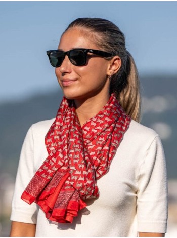 Foulard double en soie ASK132CD