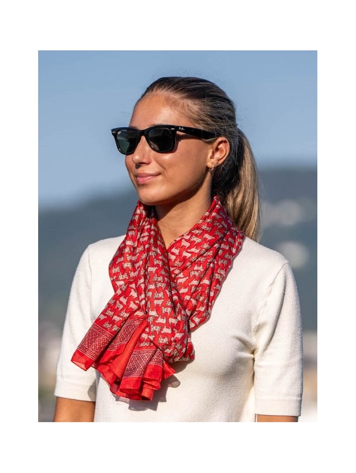 Foulard double en soie ASK132CD