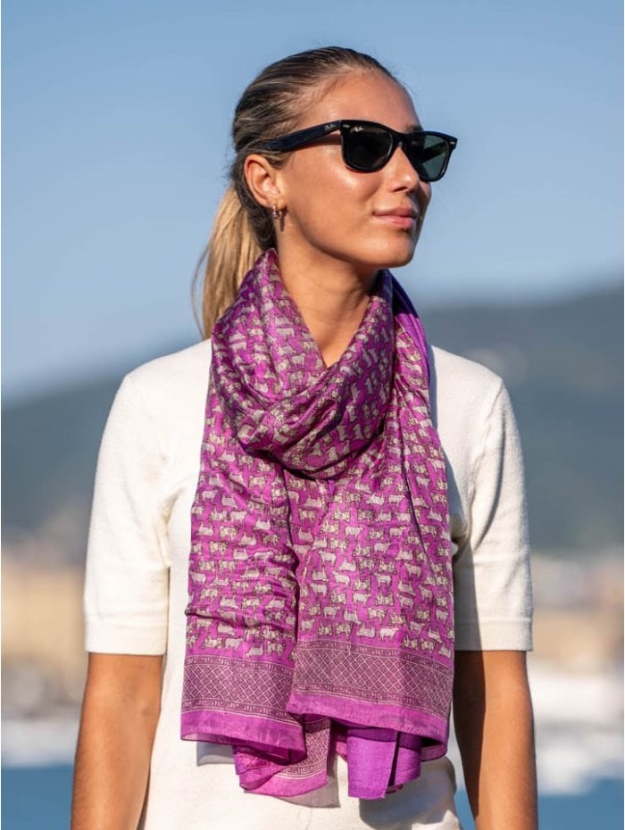 Foulard double en soie ASK132CD