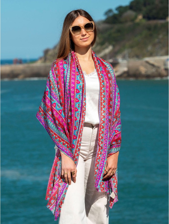Wool and silk scarf ASW12F