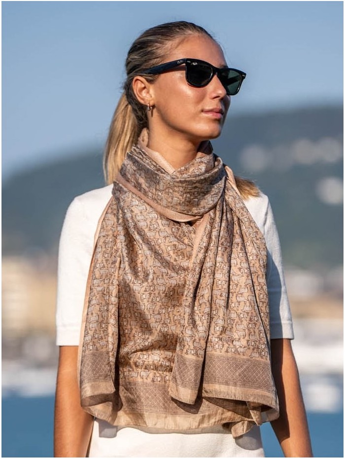 Double silk foulard ASK132CD