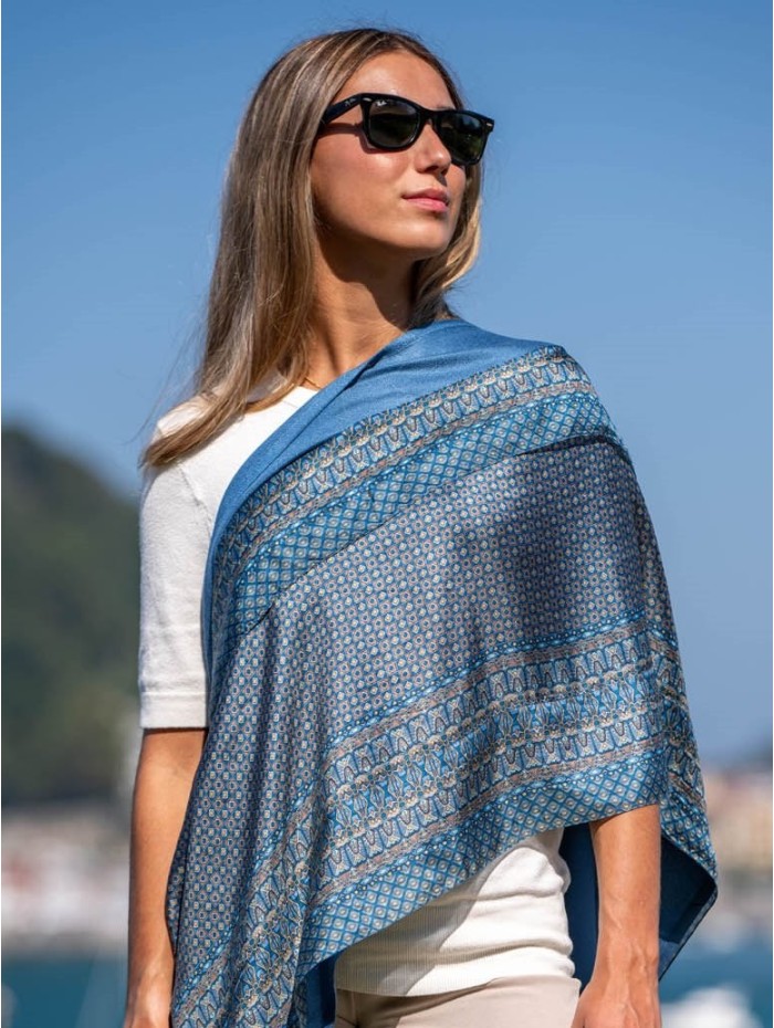 Foulard double en soie ASK135CDB