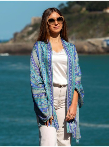 Bufanda de lana con seda ASW12F