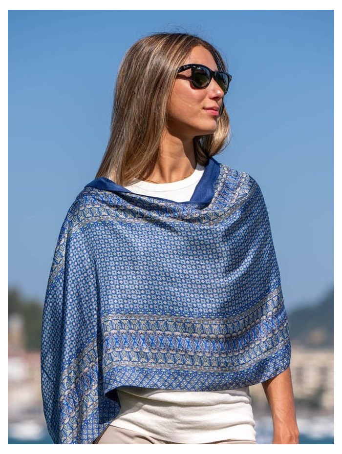 Foulard double en soie ASK135CDB