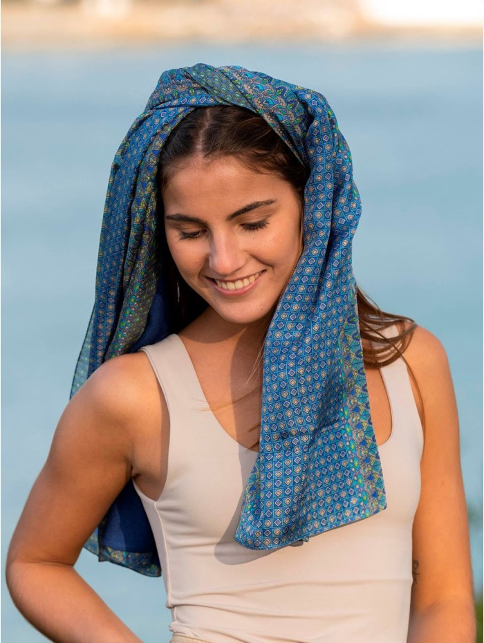 Foulard double en soie ASK135CDB