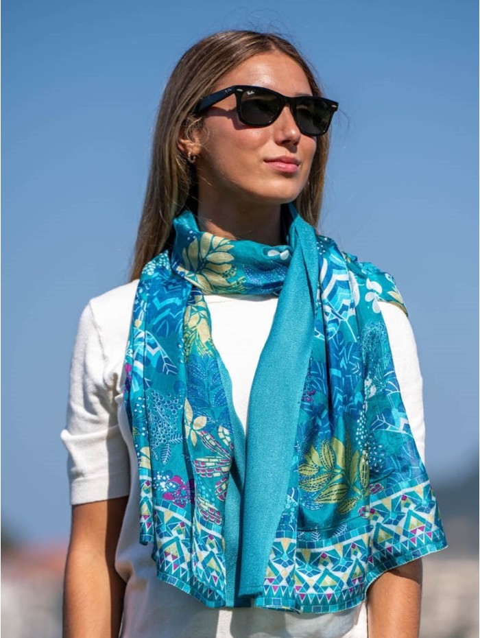 Foulard double en soie ASK181CD