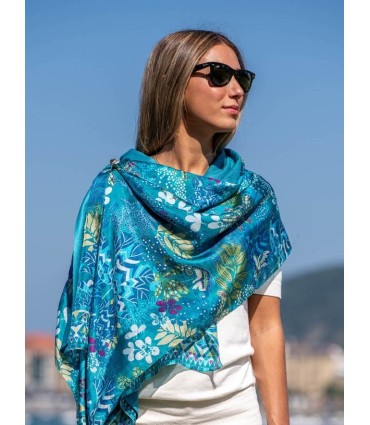 Foulard double en soie ASK181CD