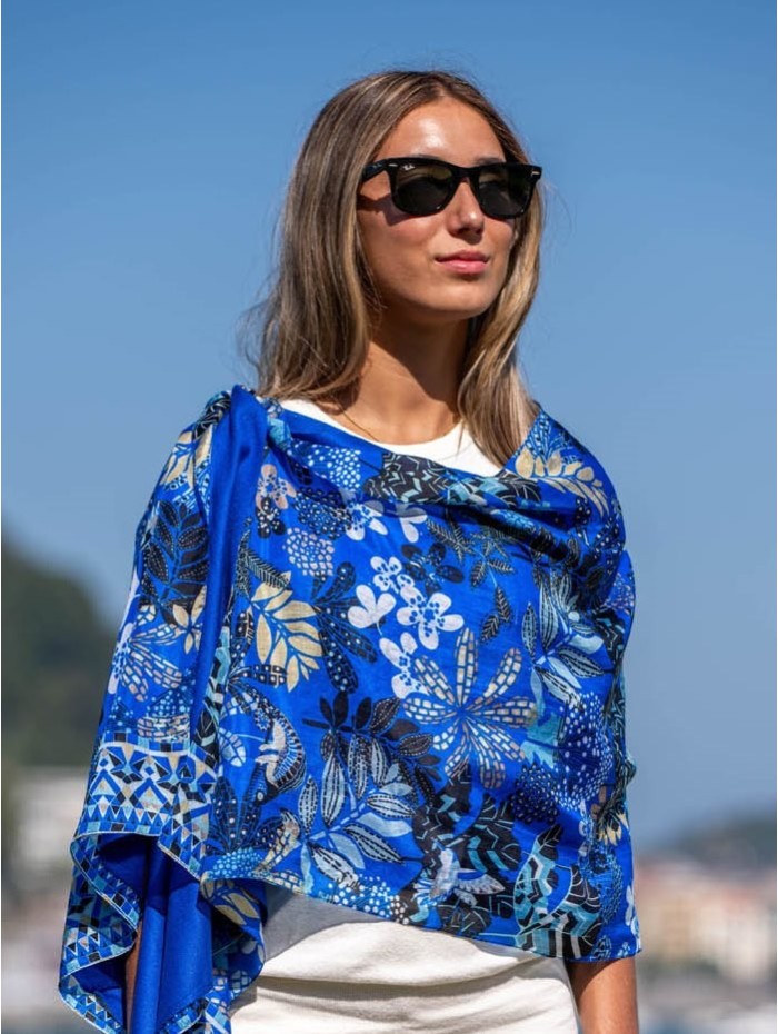 Foulard double en soie ASK181CD