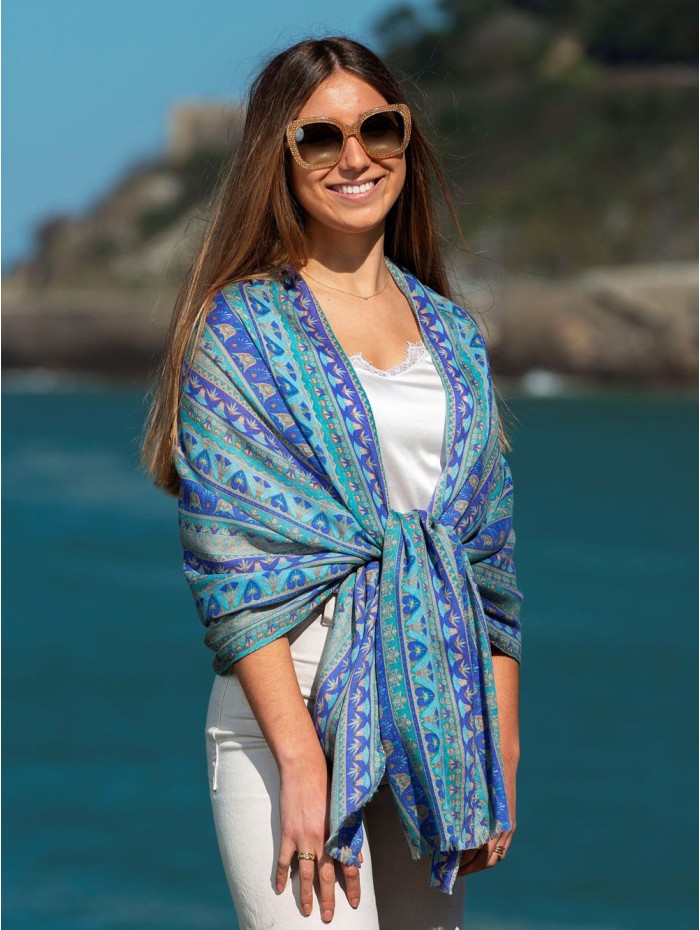 Wool and silk scarf ASW12F