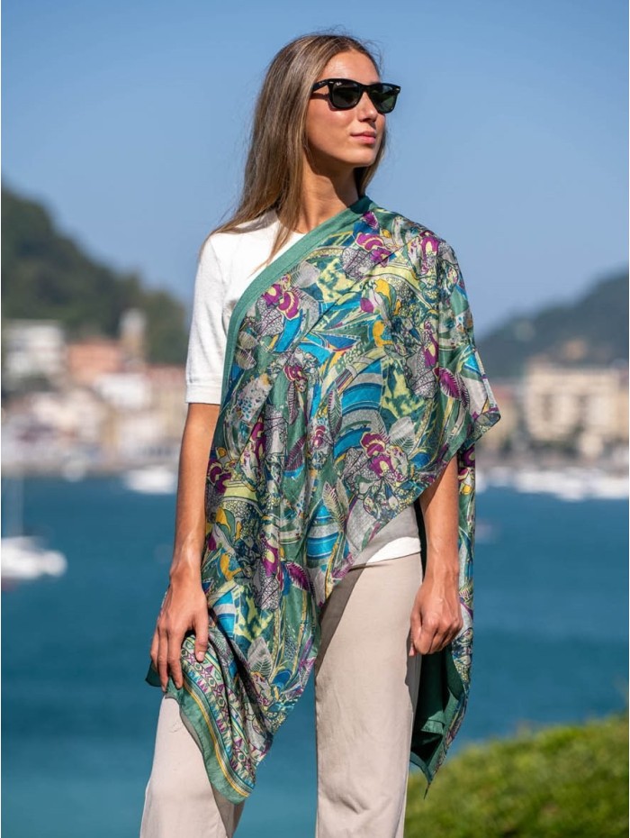 Foulard double en soie ASK184CD
