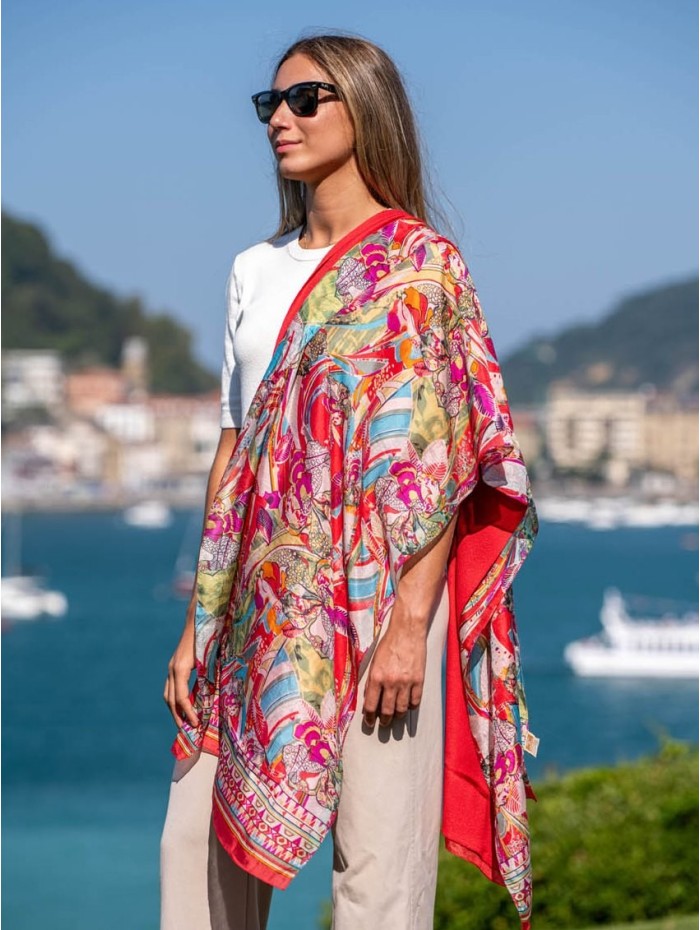 Foulard double en soie ASK184CD