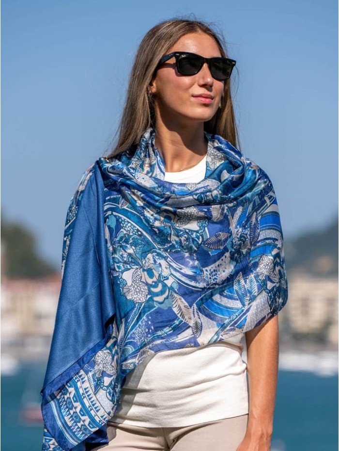 Foulard double en soie ASK184CD