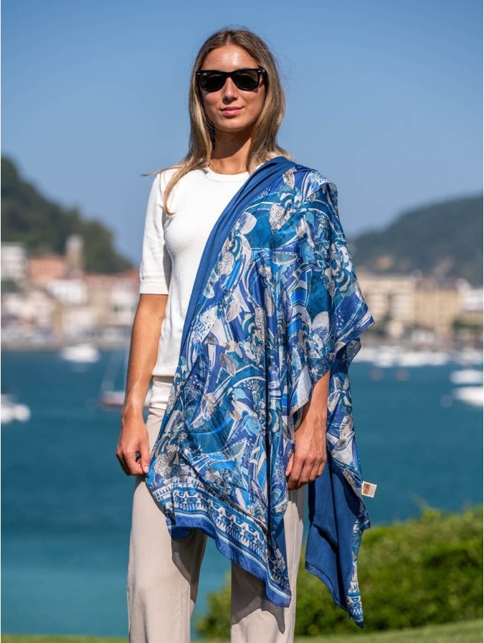 Foulard double en soie ASK184CD