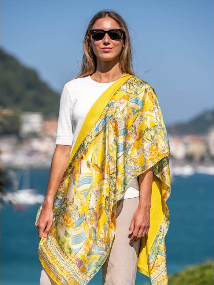 Foulard double en soie ASK184CD