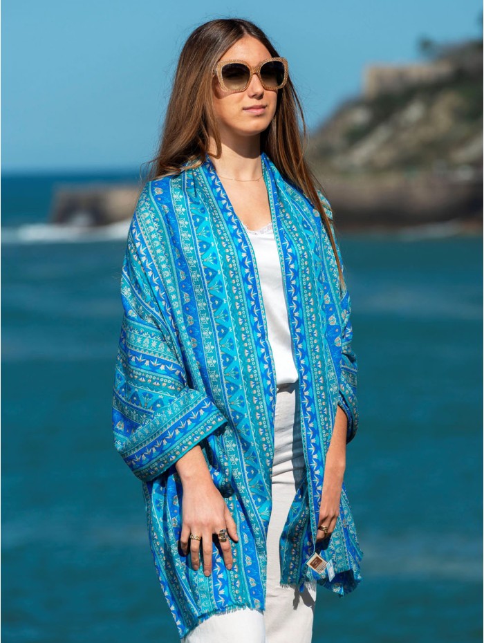 Wool and silk scarf ASW12F