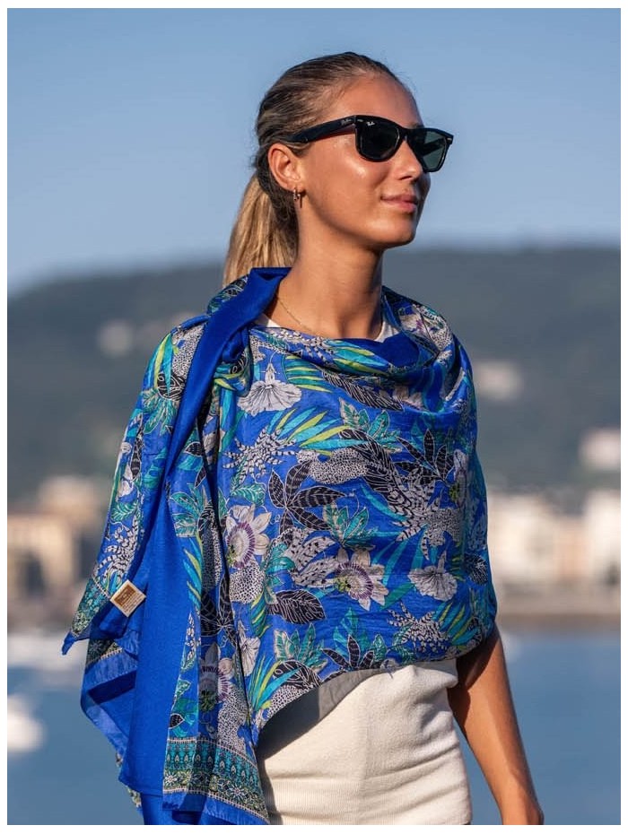 Foulard double en soie ASK229CD