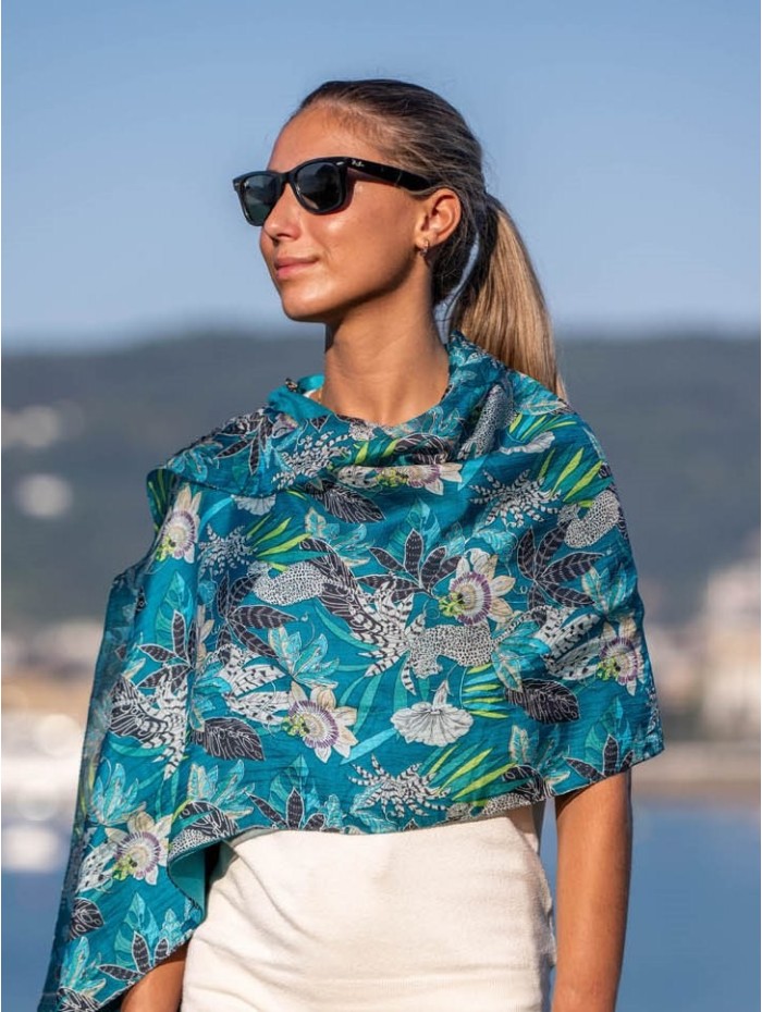 Foulard double en soie ASK229CD