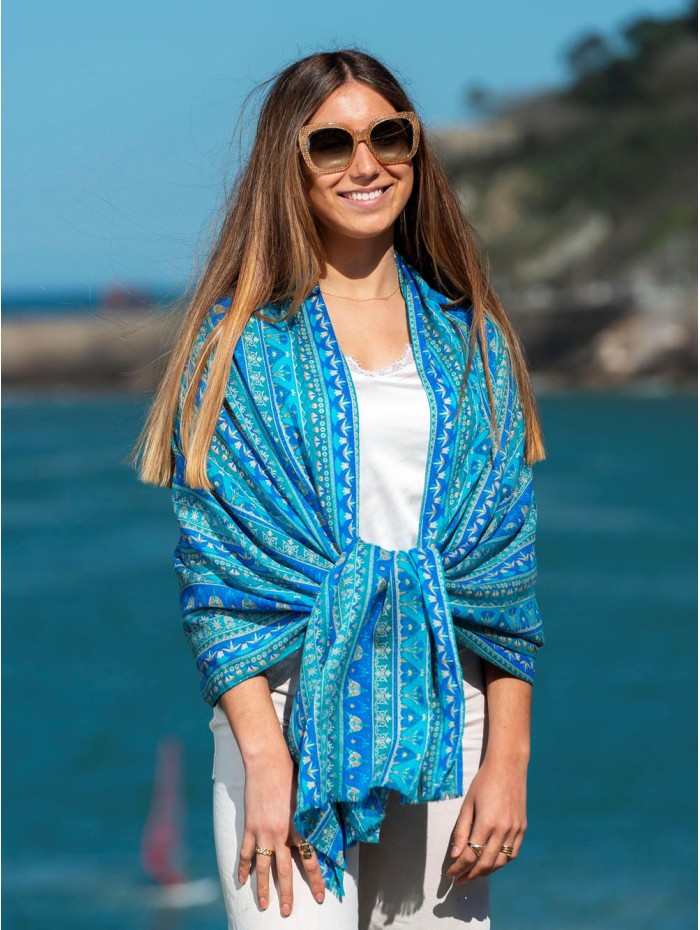 Wool and silk scarf ASW12F
