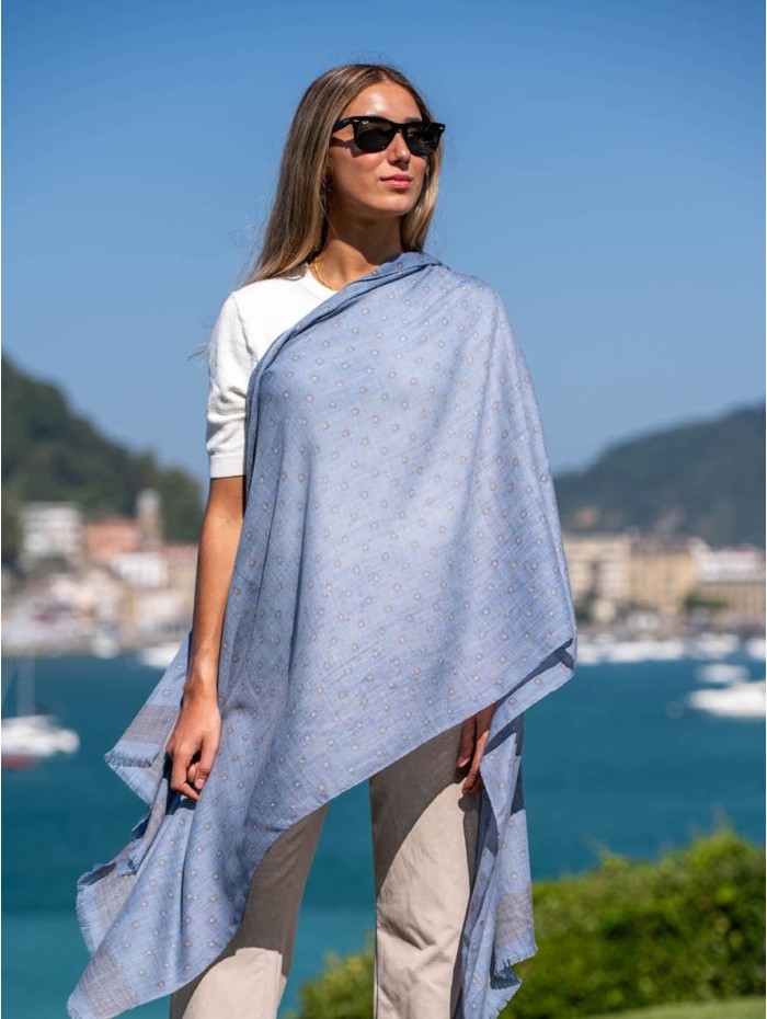 Wool and silk scarf ASW01F