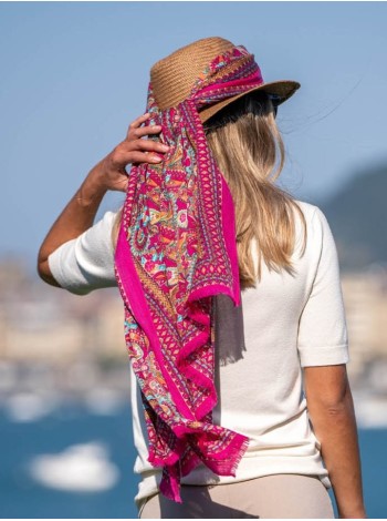 Wool and silk scarf ASW02F