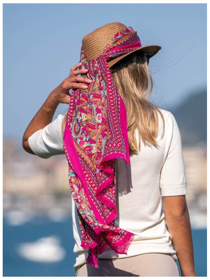 Wool and silk scarf ASW02F