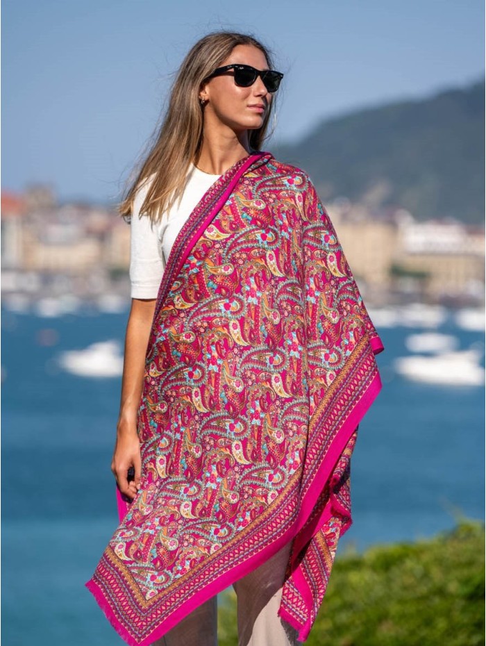 Wool and silk scarf ASW02F